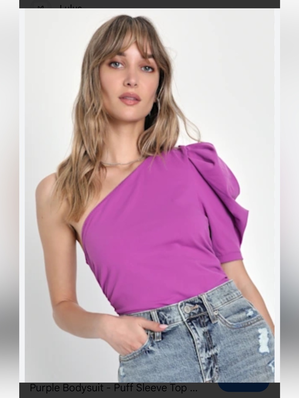 Free People Intimately Somethin Bout You One-Shoulder Bodysuit-NWT